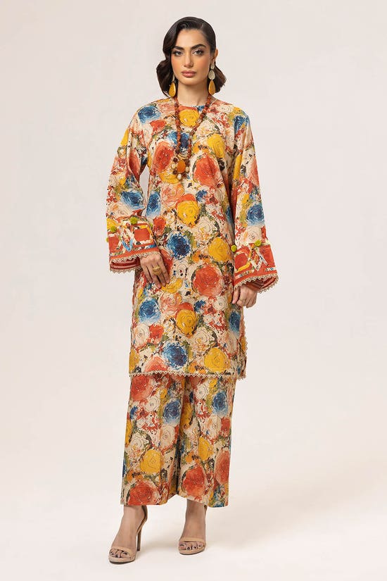 2 Piece Unstitched Printed Lawn Suit TL-52112