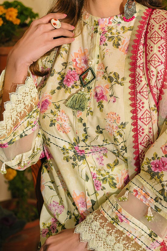 3 Piece Unstitched Printed Lawn Suit CL-52198 B