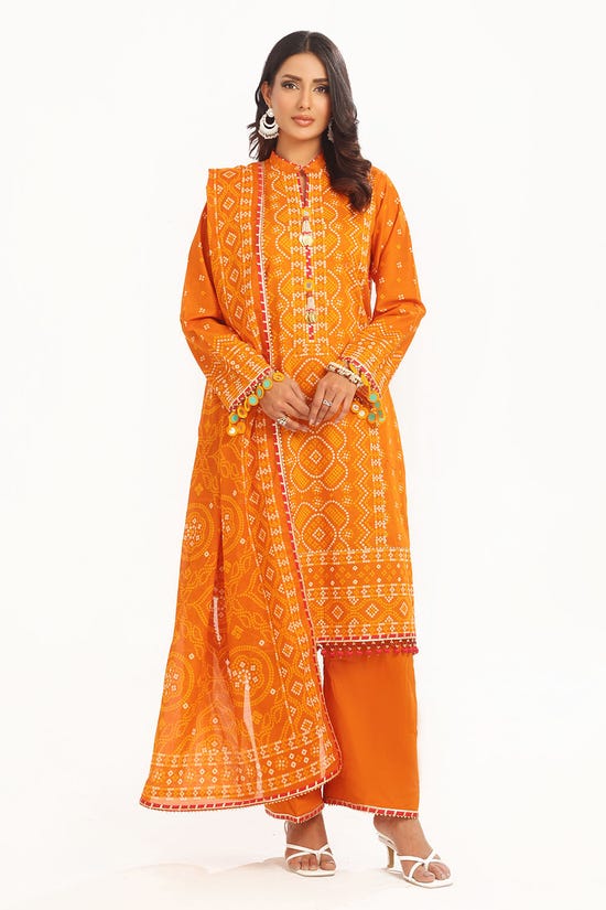 3 Piece Unstitched Printed Lawn Suit CL-52399 A