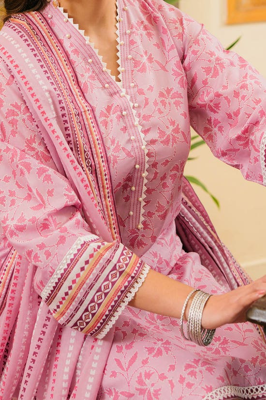 3 Piece Unstitched Printed Lawn Suit CL-42301 B