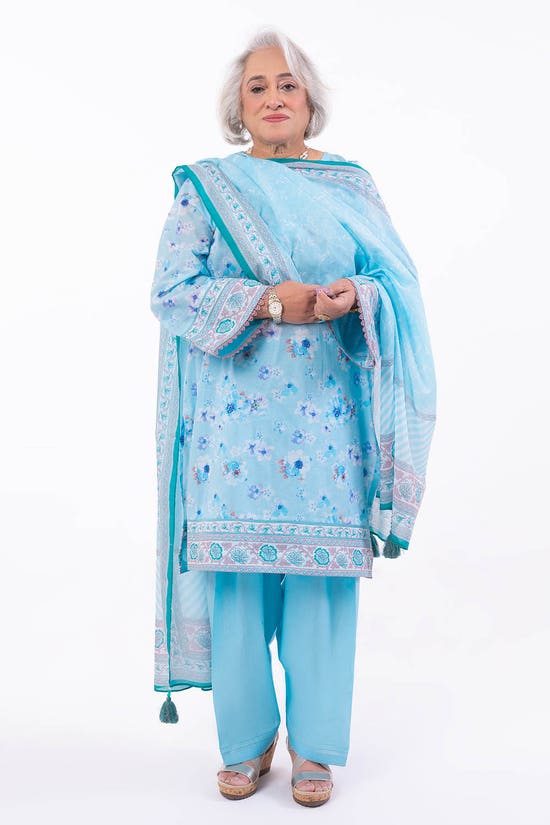 3 Piece Unstitched Printed Lawn Suit CL-52128 B