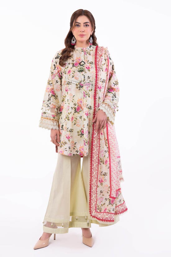 3 Piece Unstitched Printed Lawn Suit CL-52198 B